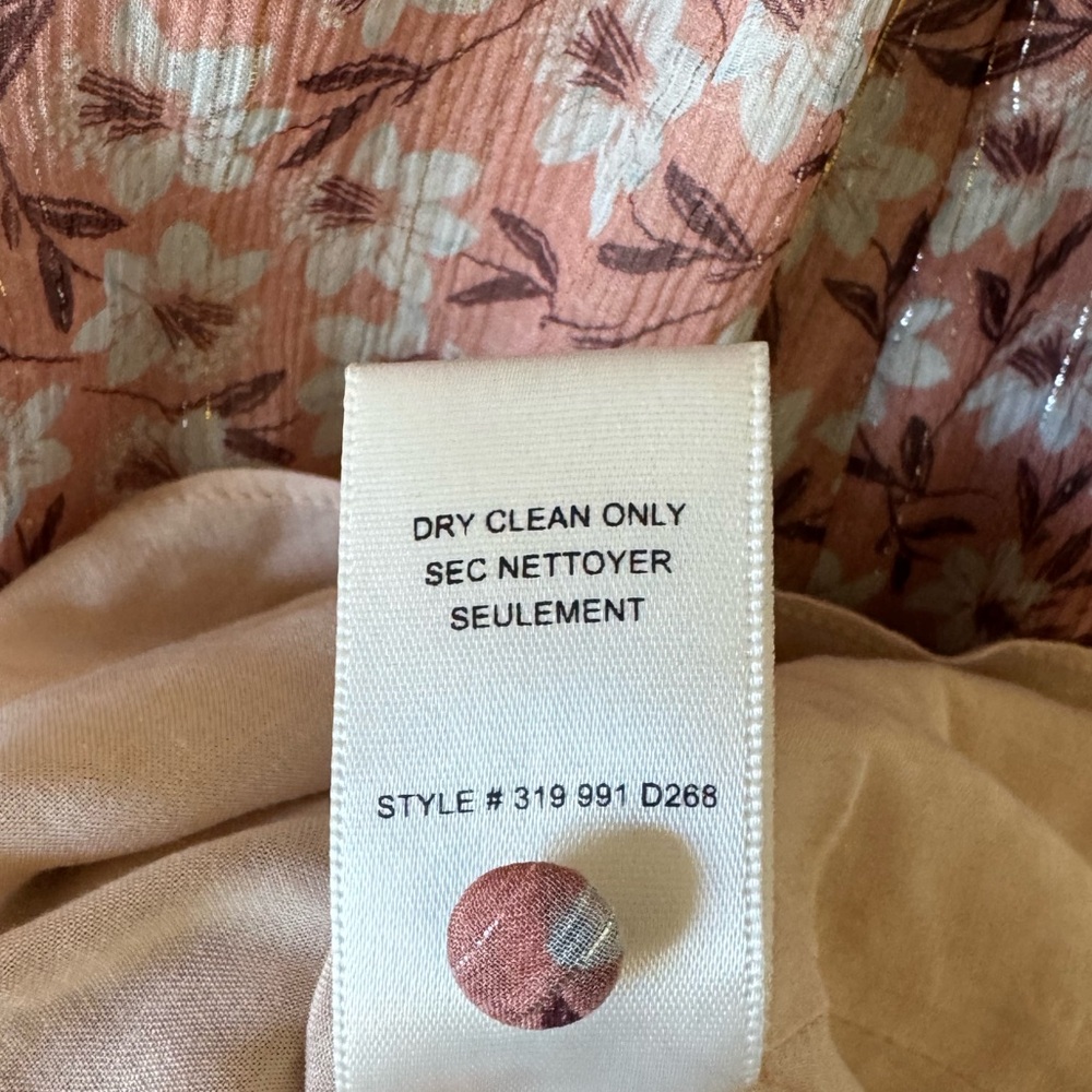 REBECCA TAYLOR Lucia V Neck Short Sleeve Silk Dress - Picture 9 of 11